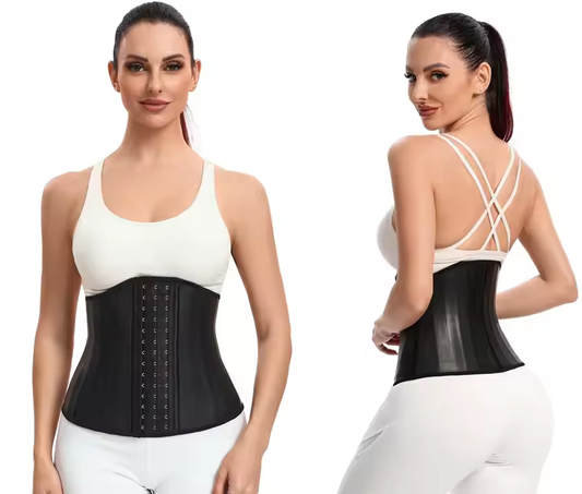 🖤 Corsé Debajo de Busto 100% Látex – Moldea y Reduce Tu Cintura 💫